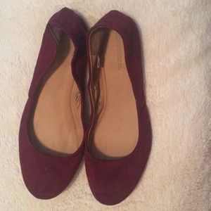 Burgundy Mossimo Supply Co. Flats